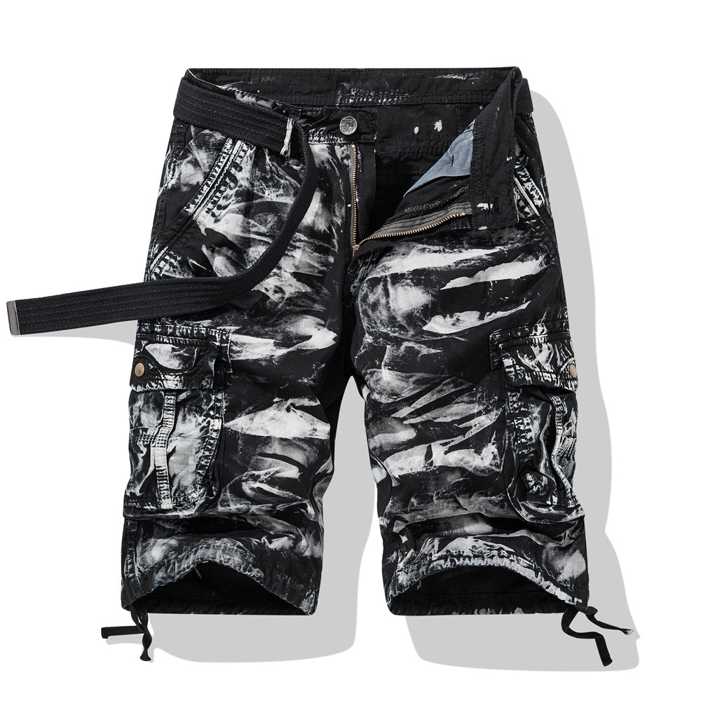 Herrer Cargo-shorts med innovativt lomme-design og elastisk talje Stilla