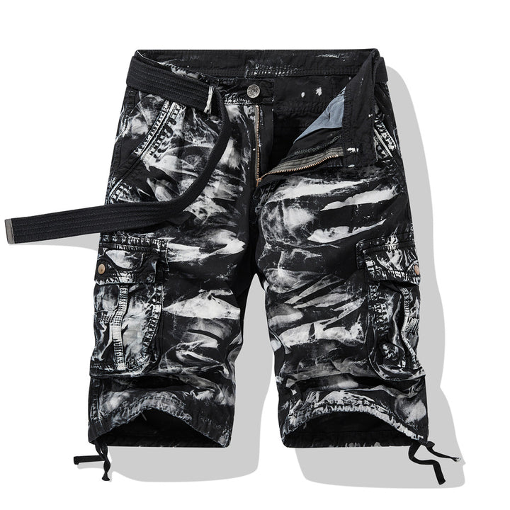 Herrer Cargo-shorts med innovativt lomme-design og elastisk talje Stilla