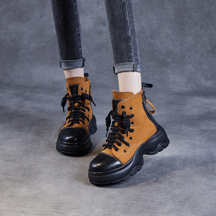 Herrer High-Top Chunky Støvletter med markant Gummisål Stilla
