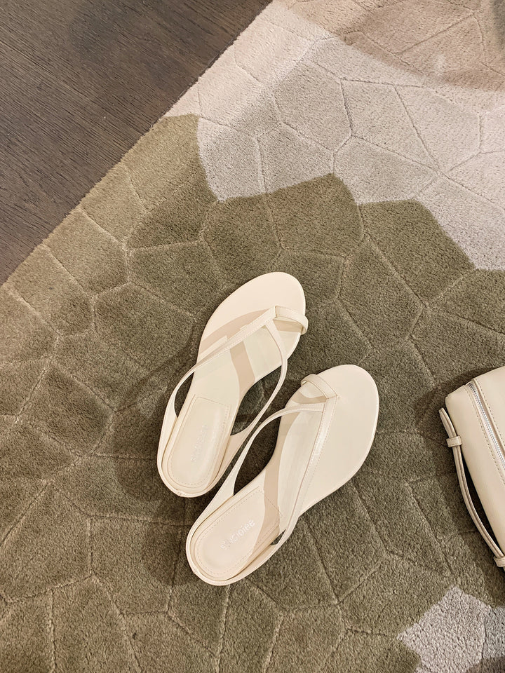 Dame Minimalistiske Open-Toe Slide Sandaler med Komfort Fodbed Stilla