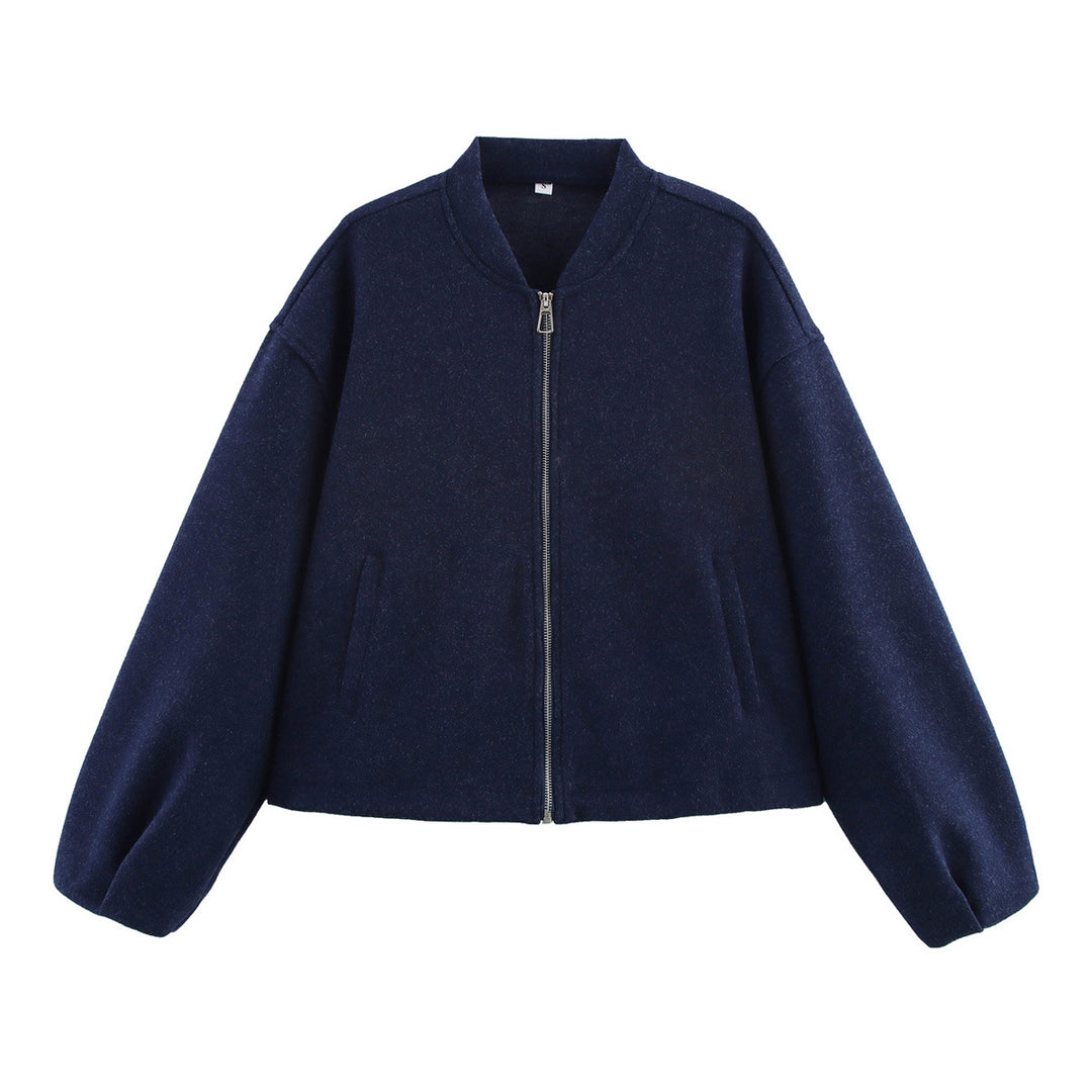 Femme Cozy Cropped Zip-Up Jakke Stilla