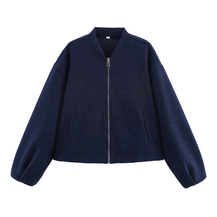 Femme Cozy Cropped Zip-Up Jakke Stilla