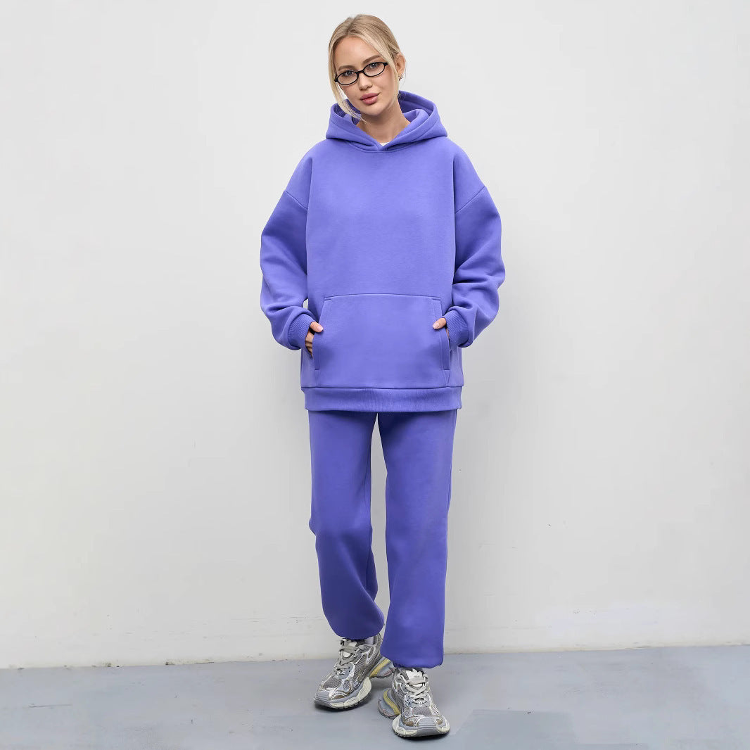 Dame oversized Hoodie og afslappede Sweatpants Stilla
