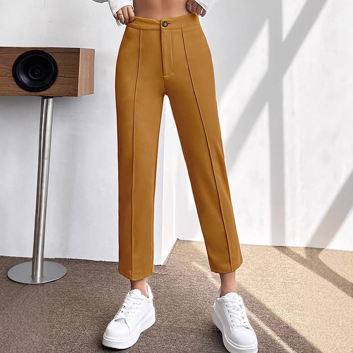 Damer elegant chinos med tætsiddende pasform Skovae