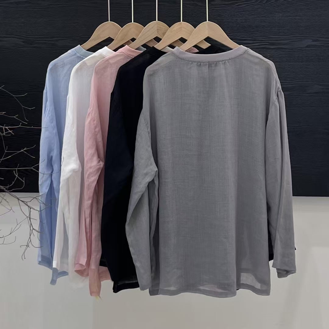 Femme Letvægts Langærmet Bluse Stilla