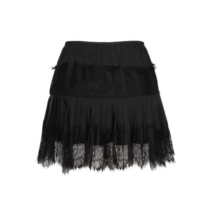 Femme Gestufte Spids Mini Nederdel Stilla