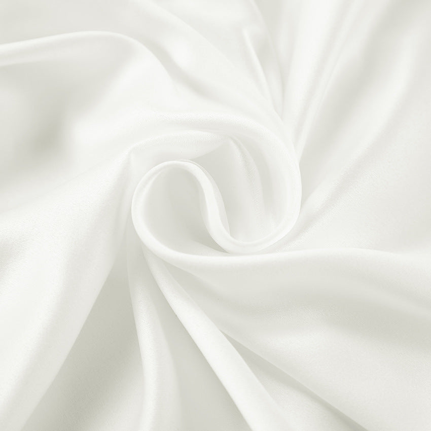 Dame Midi-kjole med voluminøse puffærmer og elegant V-udskæring Stilla