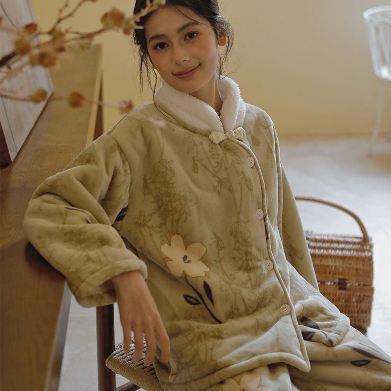 Damer Behagelig Pyjamas med blomstret Design Stilla