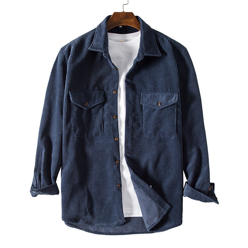 Herrer Corduroy Overskjorte Stilla