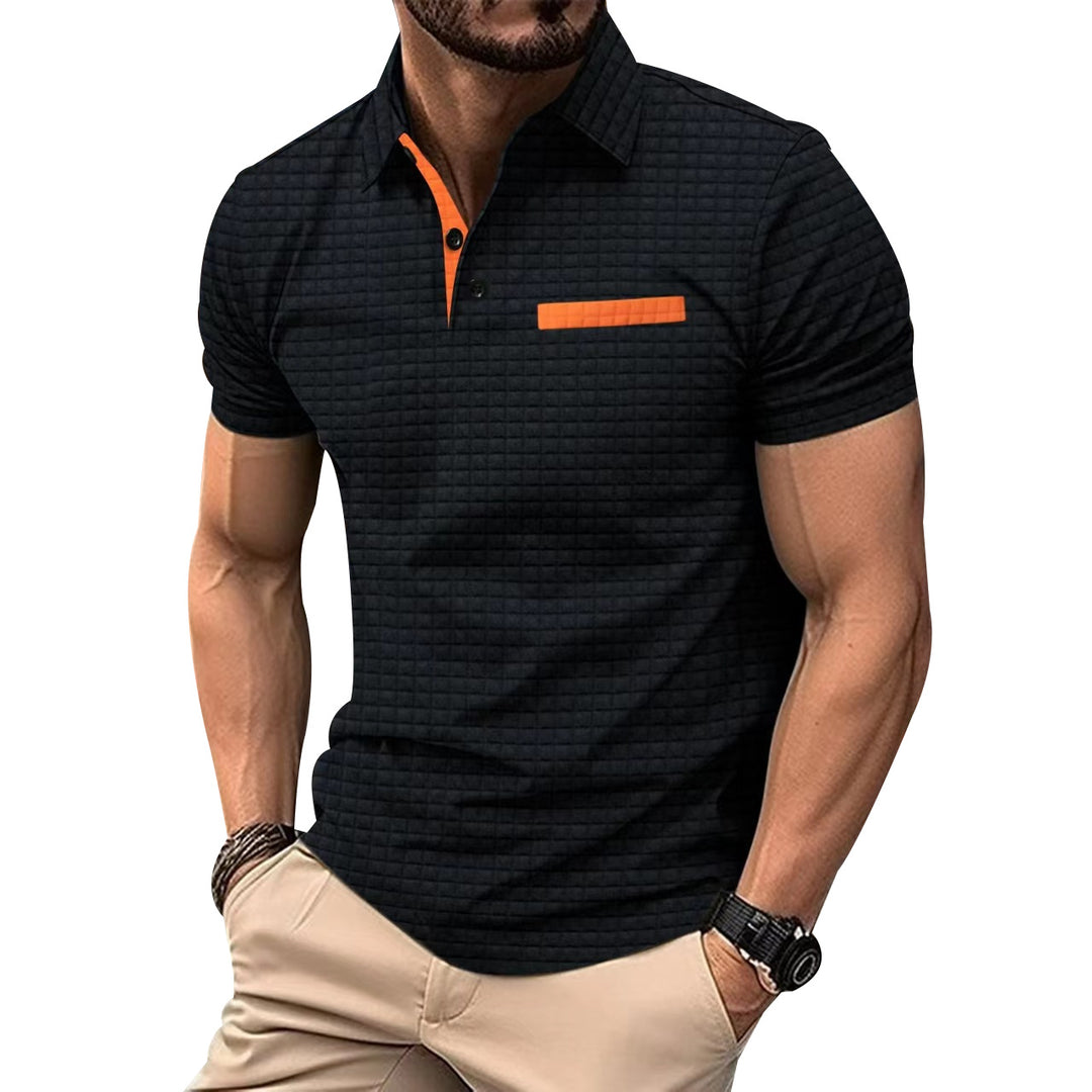 Herre moderne polo shirt med struktureret design og brystlomme Stilla