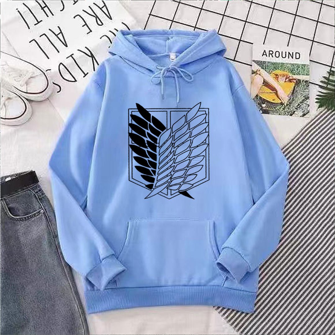 Damehoodie med ekstraordinært grafisk design Skovae