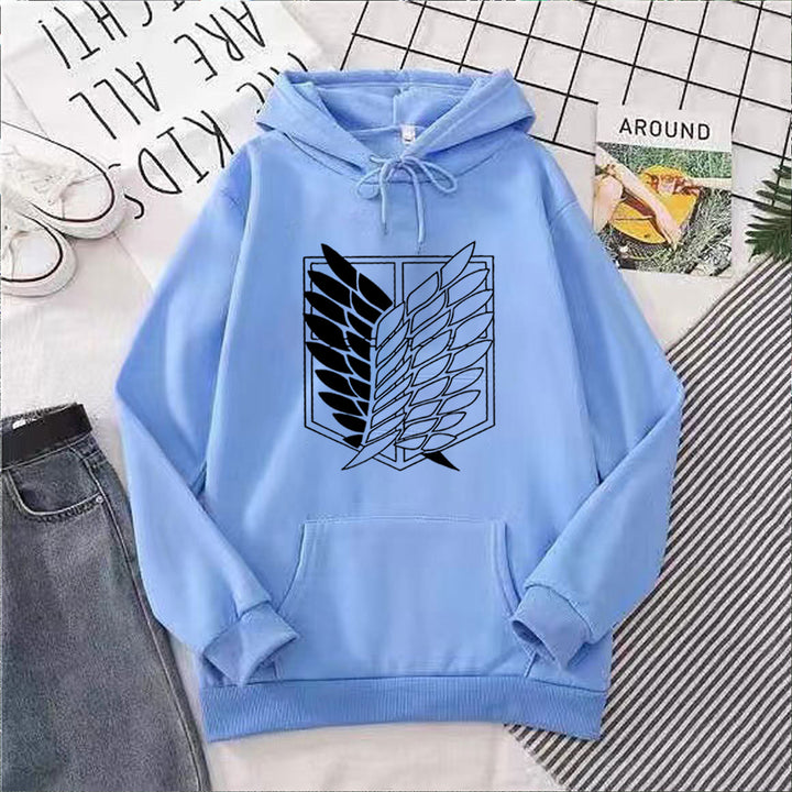 Damehoodie med ekstraordinært grafisk design Skovae