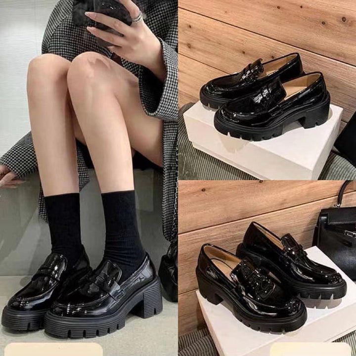 Kvinder chunky hæl loafers Stilla