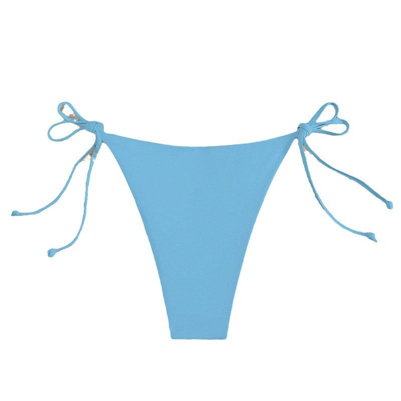 Dame højtskårne bikini-bukser med justerbare bindebånd Skovae