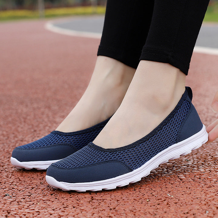 Femme Stretchy Slip-On Mesh Gå-Sko Stilla
