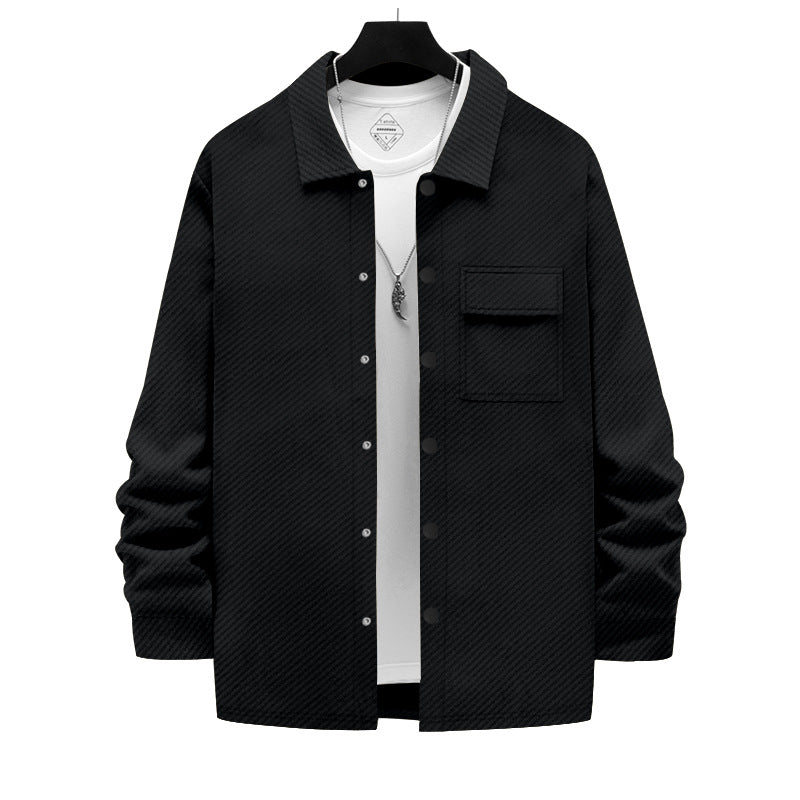 Herrer smart og behagelig overshirtjakke med struktureret design Stilla