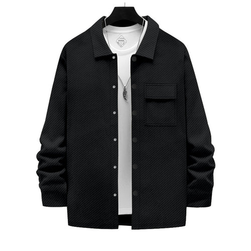 Herrer smart og behagelig overshirtjakke med struktureret design Stilla