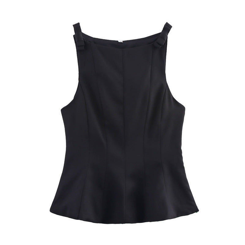 Femme Taljeret Peplum Tanktop Stilla