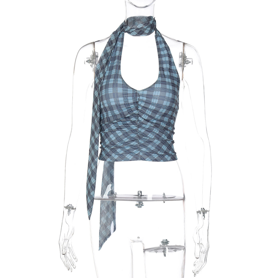 Dame Wickelbluse med raffineret knytning-design Skovae
