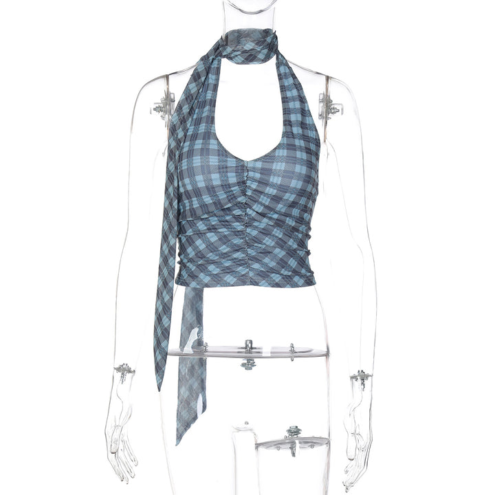 Dame Wickelbluse med raffineret knytning-design Skovae
