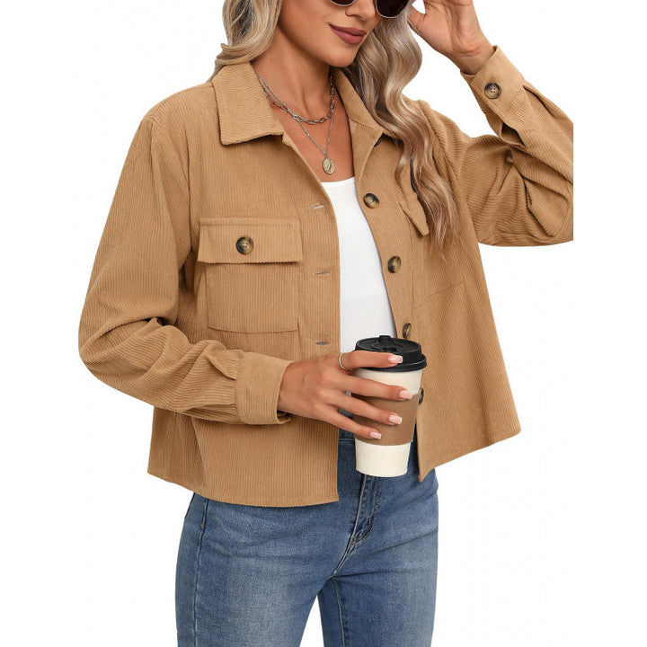 Dame modet Overshirt-jakke med struktureret stof Stilla