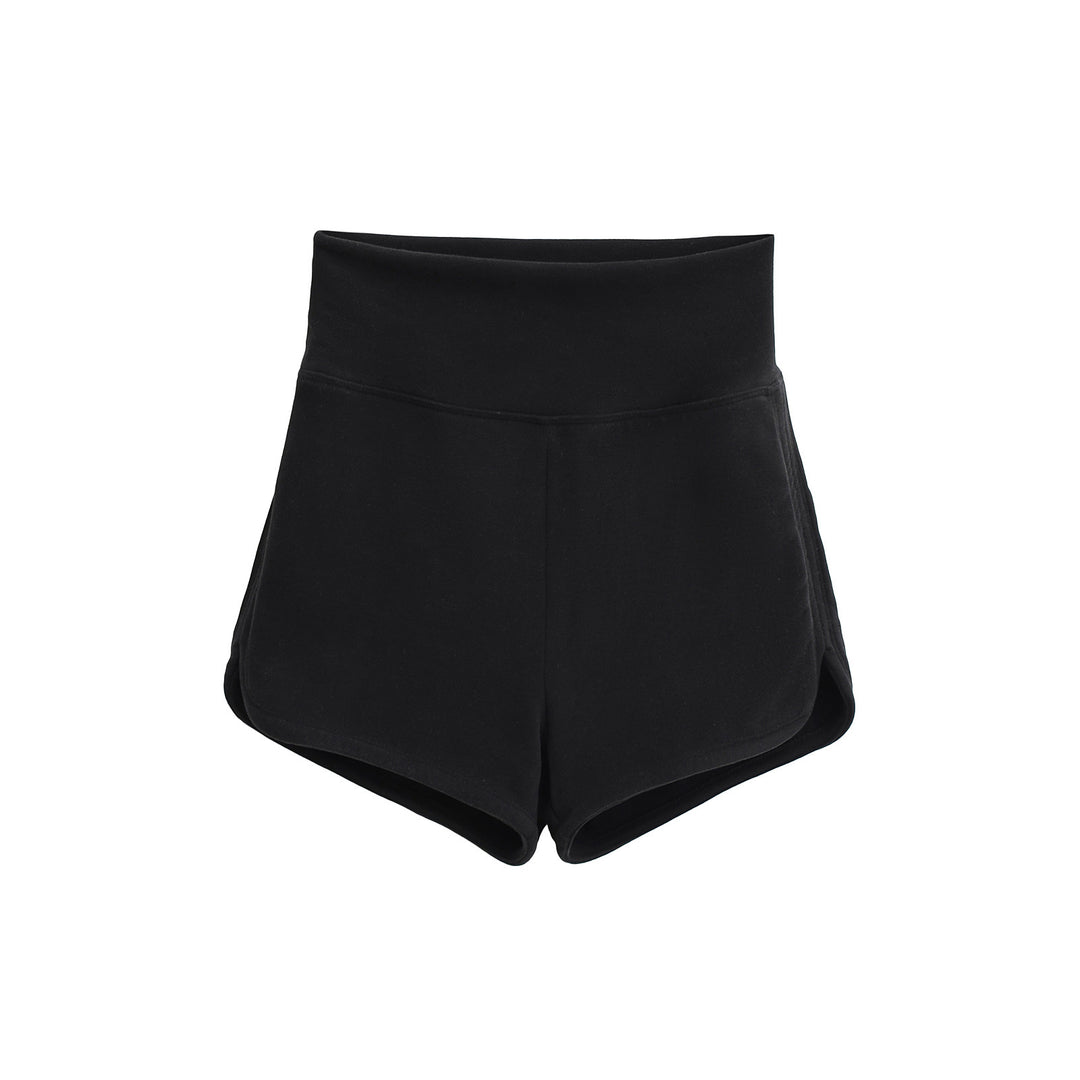 Dame Sporty High-Waist Shorts lavet af åndbart materiale med elastisk talje Stilla