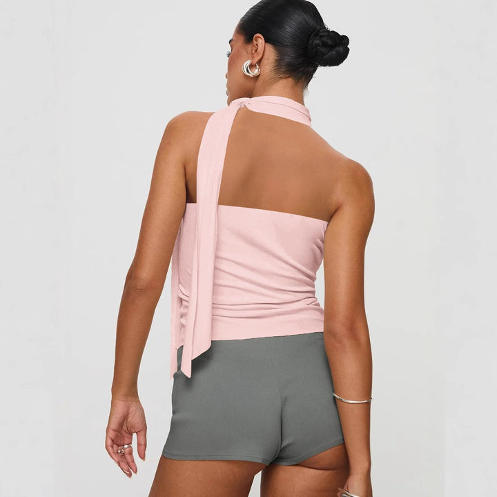 Damer elegant top med feminin sløjfedesign Skovae