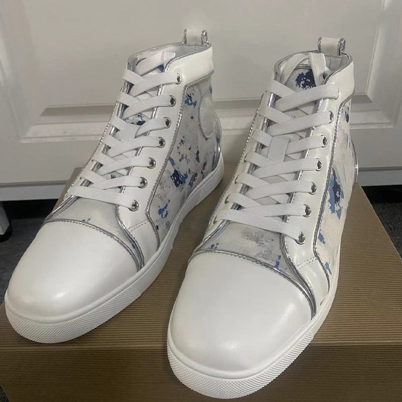 Femme High-Top Fashion Sneakers med kunstnerisk design Stilla
