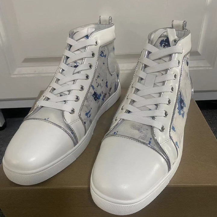 Femme High-Top Fashion Sneakers med kunstnerisk design Stilla