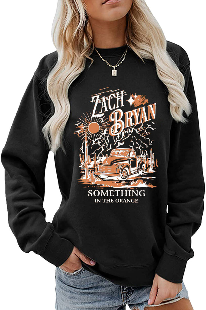 Kvinders sweatshirt med inspirerende vintage lastbil design Stilla