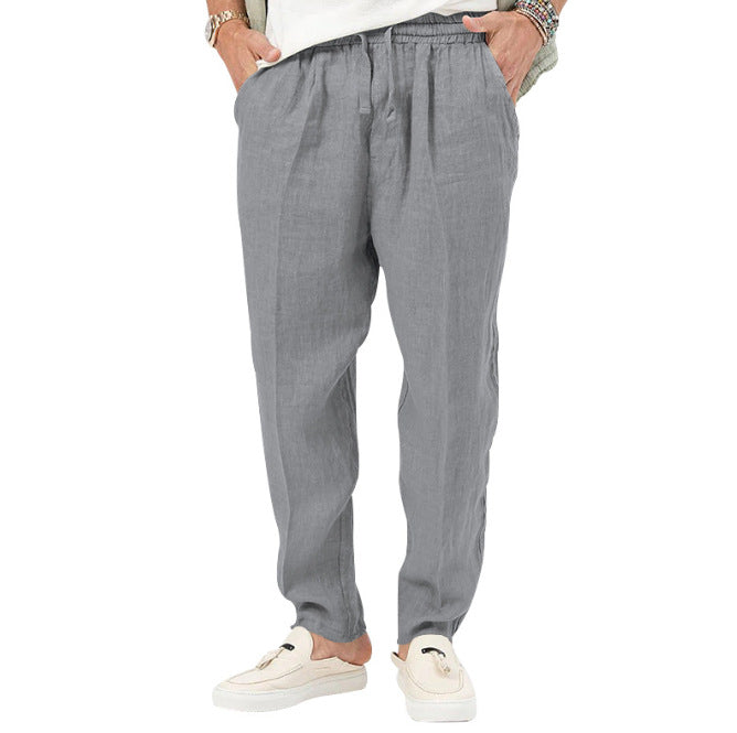 Herrer let linnedragt med elastisk talje Stilla