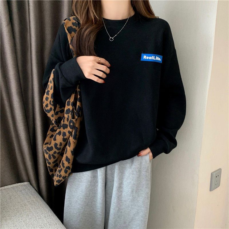 Femme Blødt Vaffelstrik Sweatshirt Stilla