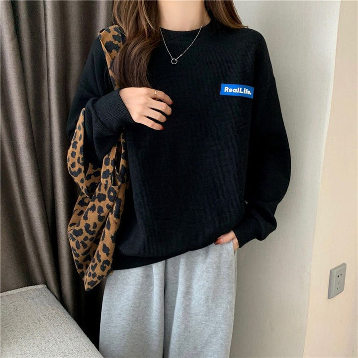 Femme Blødt Vaffelstrik Sweatshirt Stilla