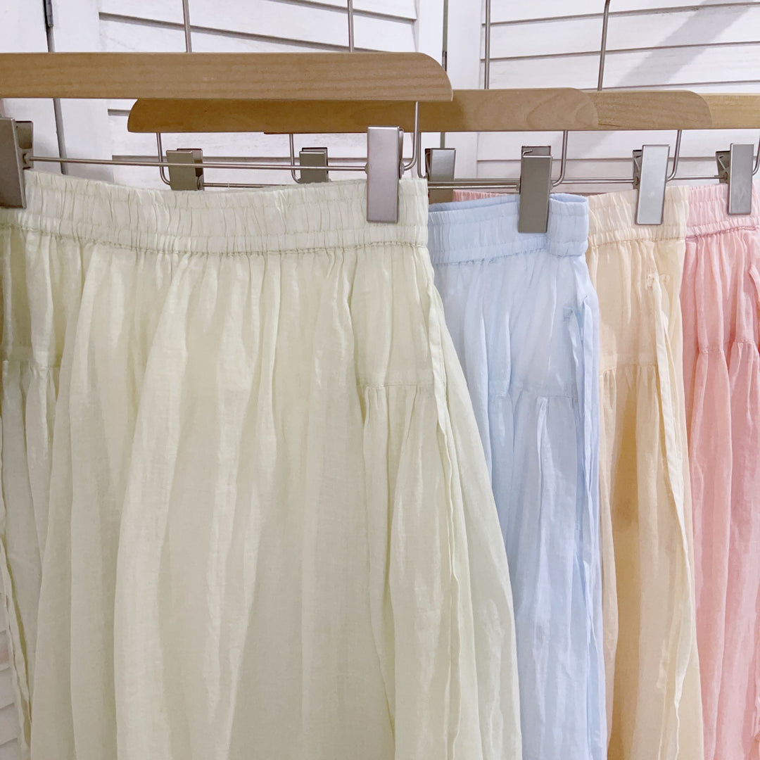 Femme Elegante Lette Faldmaxiskirts Stilla