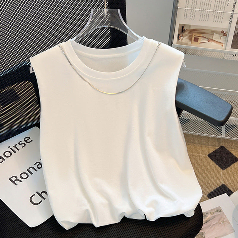 Dame afslappet T-shirt med innovativ oversized pasform og dobbelt krave Stilla