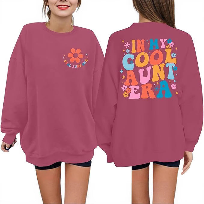 Kvinders sweatshirt med moderne blomsterprint og afslappet snit Stilla