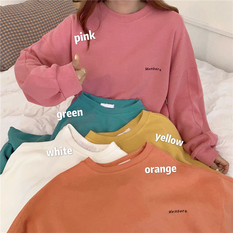Dame Soft Touch Oversized Sweatshirt med stilfuld skrift Stilla
