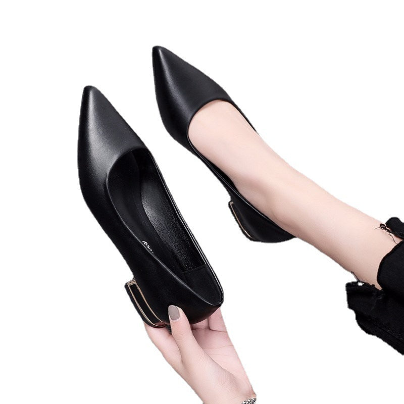 Dame elegante pumps med komfortabel blokhæl Stilla