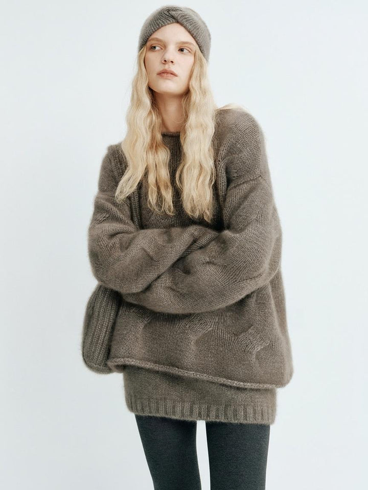 Kvindernes hyggelige oversized sweater lavet af Mohair Stilla