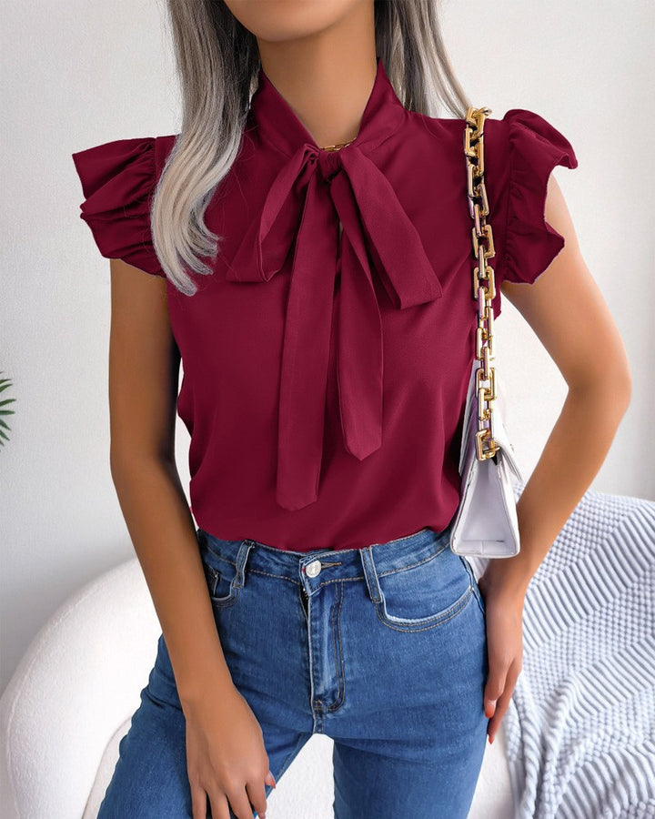 Damer elegant Flue Bluse Stilla