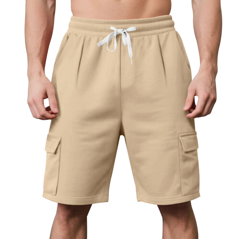 Herrer mode Cargo-shorts med elastisk talje og praktiske sidelommer Stilla