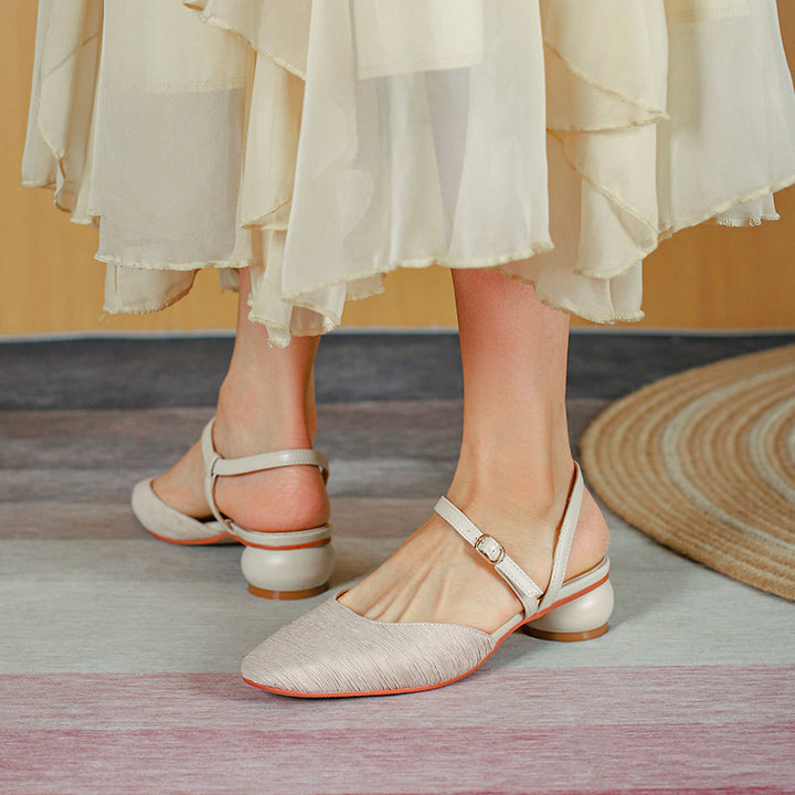 Dame elegante Slingback-flade Stilla