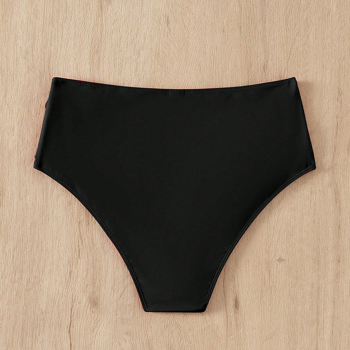 Dame Høj Talje Bikini-Bund med Rynkedesign Skovae