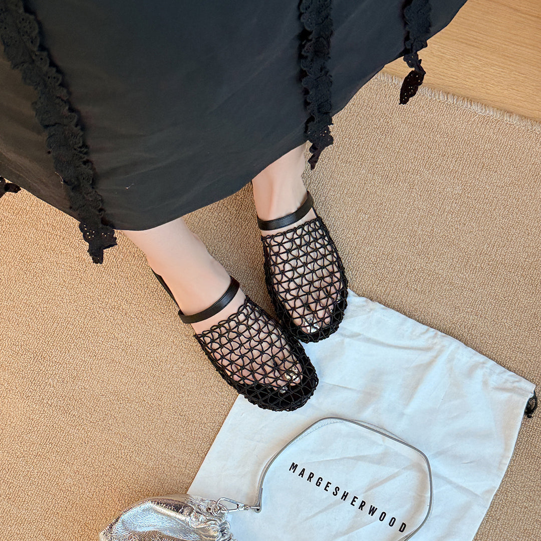 Femme Elegant Åben-Gewebe Glidende Sandaler Stilla