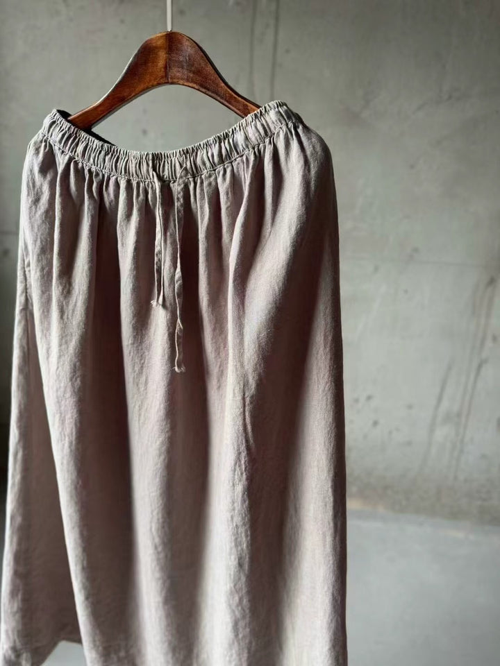 Femme let linned maxikjole Stilla