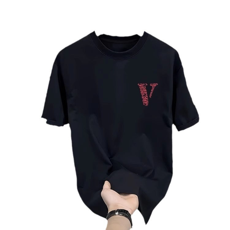 Dame T-shirt med kreativ læbe motiv og afslappet snit Stilla