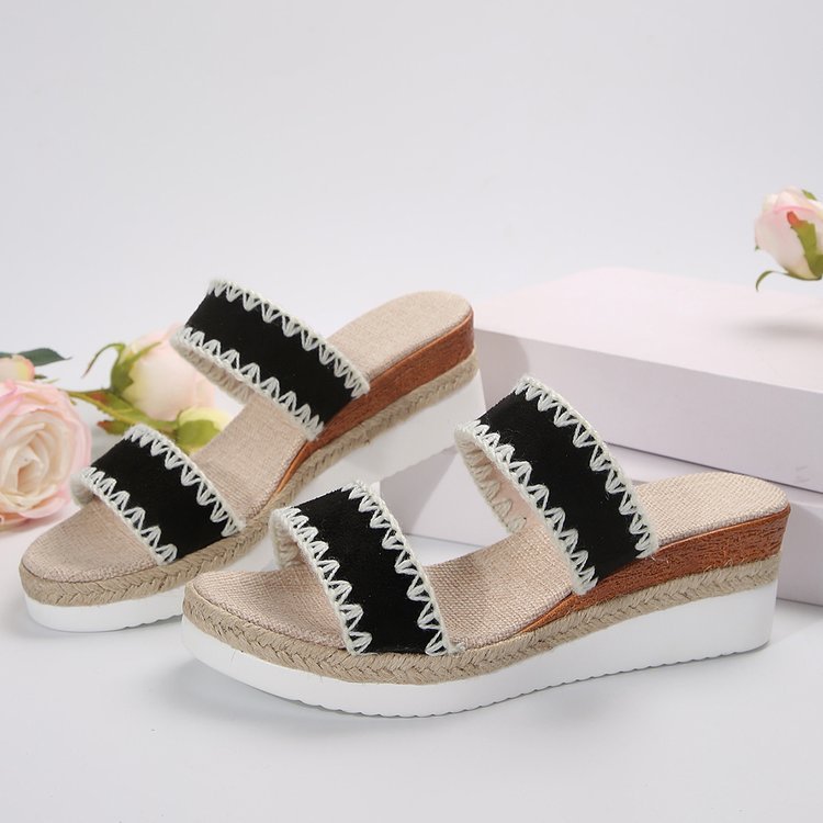 Dame Wedge-sandaletter med komfortable brede stropper og innovativ sål Stilla