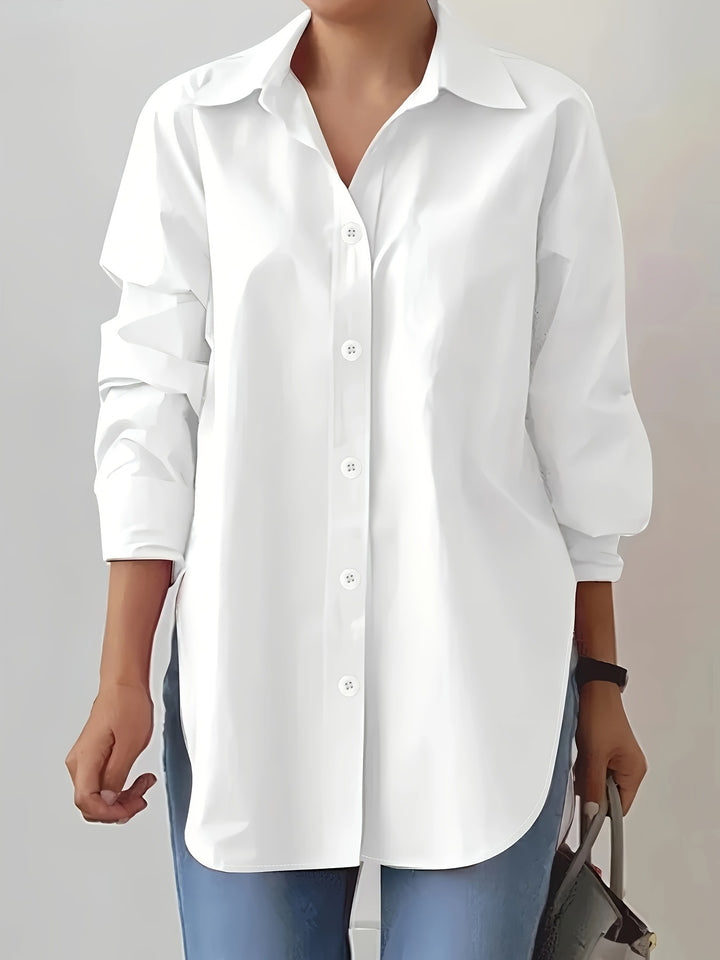 Dame elegant og behagelig langærmet blouse Stilla
