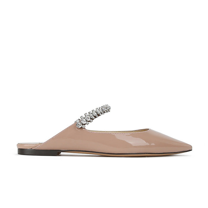 Dame Elegant Spidsesko med Strassdetaljer Stilla