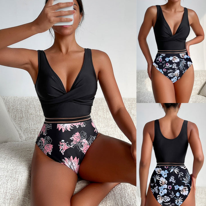 Dame Højskåret Bikini med elegant Indviklet Top Stilla